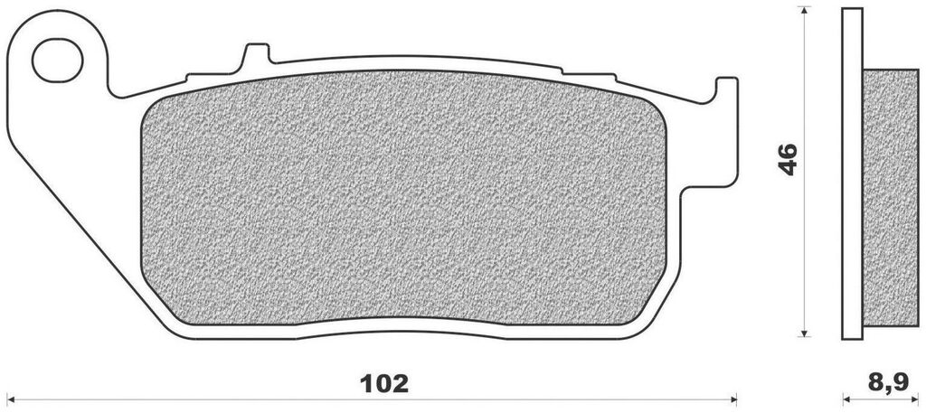 Obrázek produktu brzdové destičky (směs ST sintered metal S2) NEWFREN (2 ks v balení)