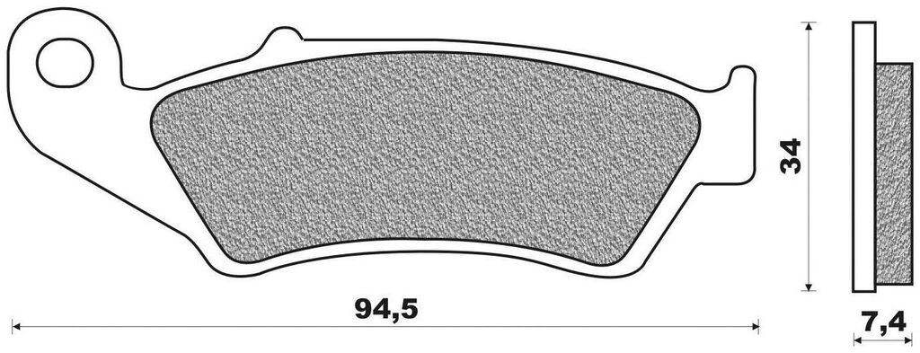 Obrázek produktu brzdové destičky (směs OFF ROAD DIRT RACE SINTERED) NEWFREN (2 ks v balení)