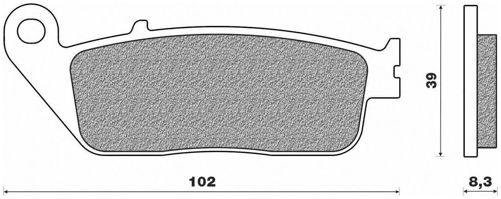 Obrázek produktu brzdové destičky (směs SCOOTER ELITE ORGANIC) NEWFREN (2 ks v balení) FD0132BE