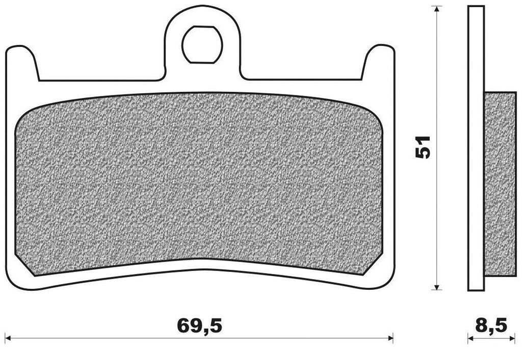 Obrázek produktu brzdové destičky (směs ROAD TT PRO SINTERED) NEWFREN (2 ks v balení)