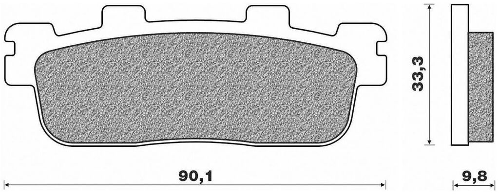 Obrázek produktu brzdové destičky (směs SCOOTER ELITE ORGANIC) NEWFREN (2 ks v balení)