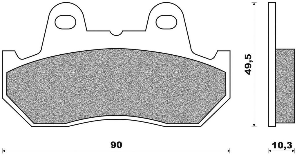 Obrázek produktu brzdové destičky (směs ROAD TOURING ORGANIC) NEWFREN (2 ks v balení) FD0054BT