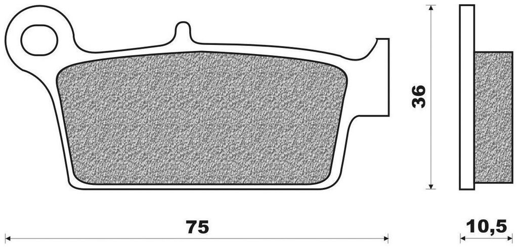 Obrázek produktu brzdové destičky (směs OFF ROAD DIRT ORGANIC) NEWFREN (2 ks v balení)