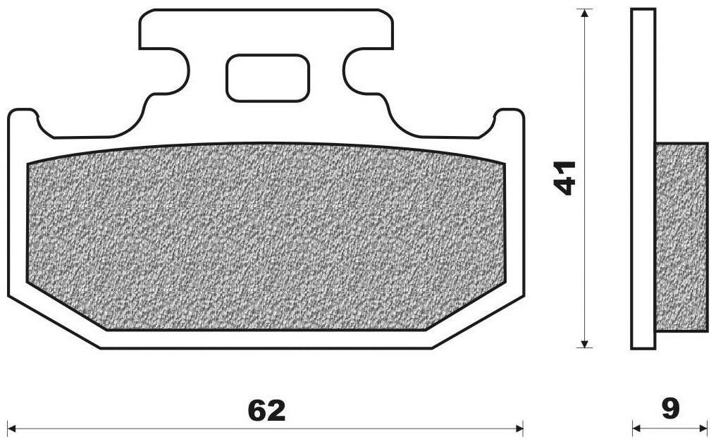 Obrázek produktu brzdové destičky (směs OFF ROAD DIRT SINTERED) NEWFREN (2 ks v balení)