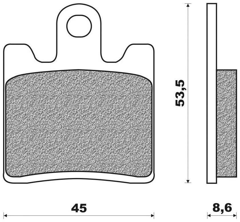 Obrázek produktu brzdové destičky (směs ROAD TOURING SINTERED) NEWFREN (2 ks v balení)