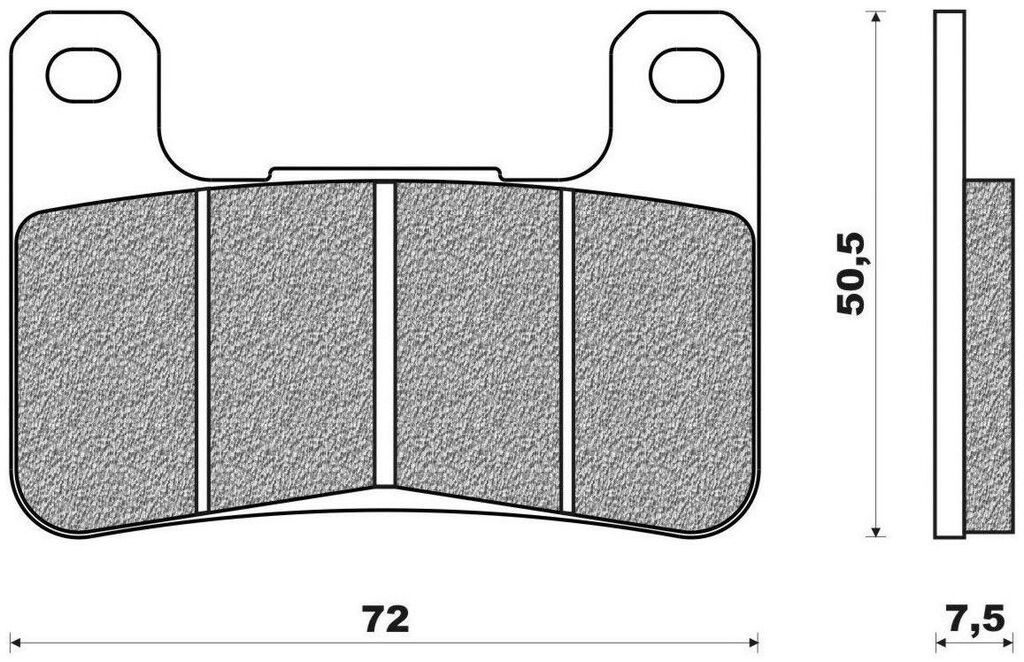 Obrázek produktu brzdové destičky (směs ROAD RACE SINTERED) NEWFREN (2 ks v balení)