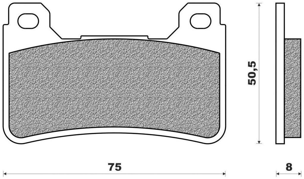 Obrázek produktu brzdové destičky (směs ROAD TT PRO SINTERED) NEWFREN (2 ks v balení)