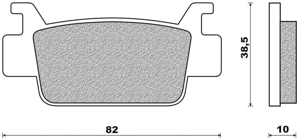 Obrázek produktu brzdové destičky (směs OFF ROAD ATV SINTERED) NEWFREN (2 ks v balení)