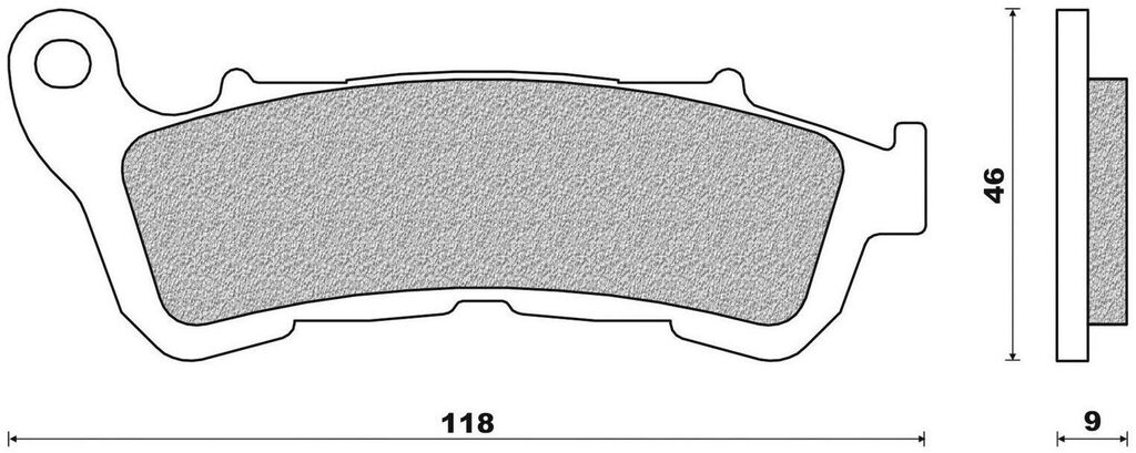Obrázek produktu brzdové destičky (směs SCOOTER ELITE ORGANIC) NEWFREN (2 ks v balení)