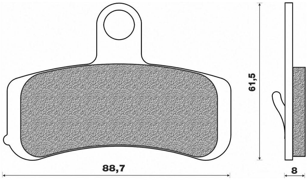 Obrázek produktu brzdové destičky (směs ROAD HD SINTERED) NEWFREN (2 ks v balení)