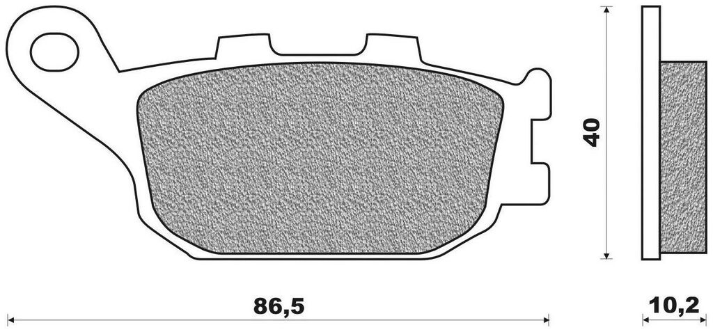 Obrázek produktu brzdové destičky (organická směs) NEWFREN (2 ks v balení) FD0172BR
