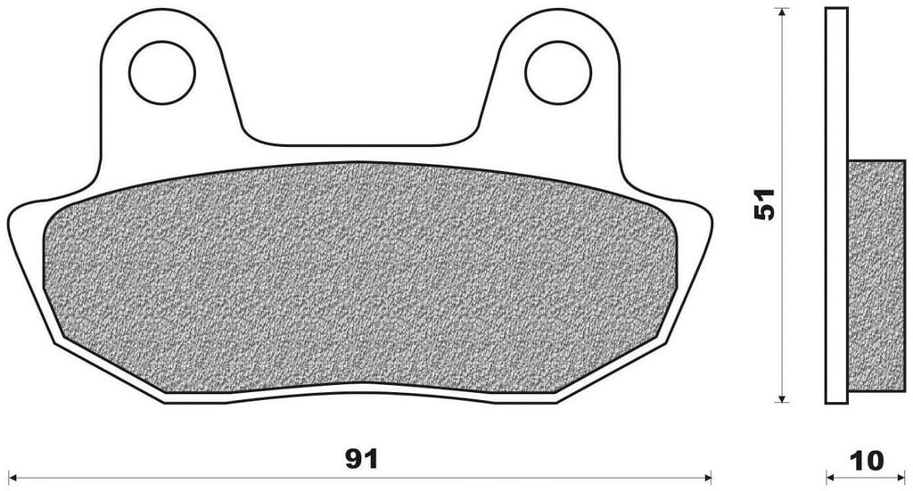 Obrázek produktu brzdové destičky (organická směs) NEWFREN (2 ks v balení) FD0076