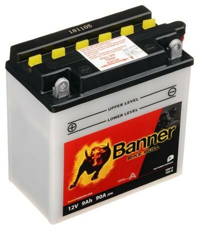 Obrázek produktu baterie 12V, YB9-B, 9Ah, 90A, BANNER Bike Bull 135x75x139 50914