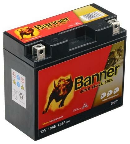 Obrázek produktu baterie gelová 12V, GT12B-4, 10Ah, 185A, BANNER Bike Bull GEL 150x69x130