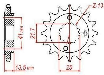 Obrázek produktu Řetězové kolečko JT JTF 296-16 16 zubů, 525