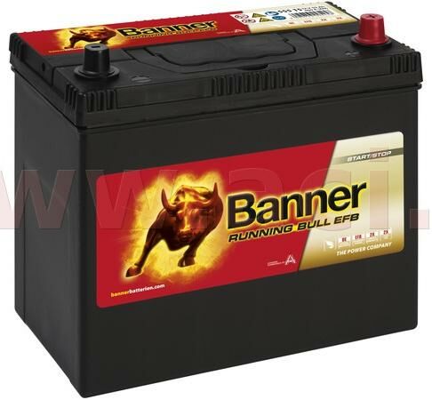 Obrázek produktu 55Ah baterie, 460A, pravá BANNER Running Bull EFB 238x129x203(225) (pro vozidla Mazda, Mitsubishi, Nissan, Subaru, Toyota)  EFB55515