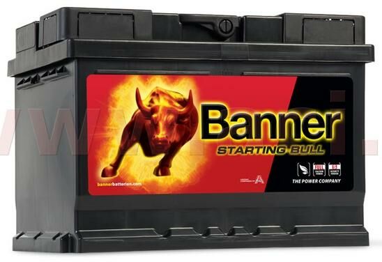 Obrázek produktu 55Ah baterie, 450A, pravá BANNER Starting Bull 241x175x175 55519