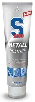 Obrázek produktu S100 leštěnka na chrom, hliník a kovové povrchy - Metallpolitur 100 ml 2405