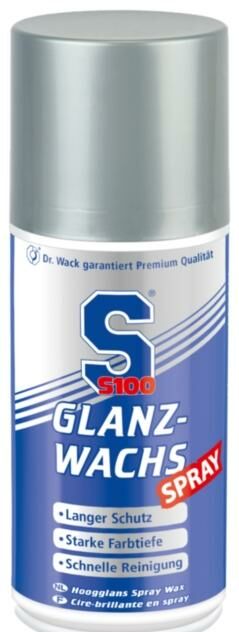 Obrázek produktu S100 vosk na motocykly ve spreji - Glanz-Wachs Spray 250 ml 2470