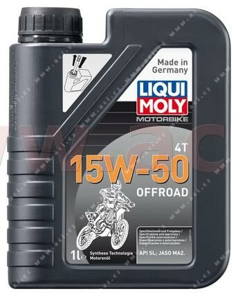 Obrázek produktu LIQUI MOLY Motorbike 4T 15W50 Offroad, plně syntetický motorový olej 1 l 3057
