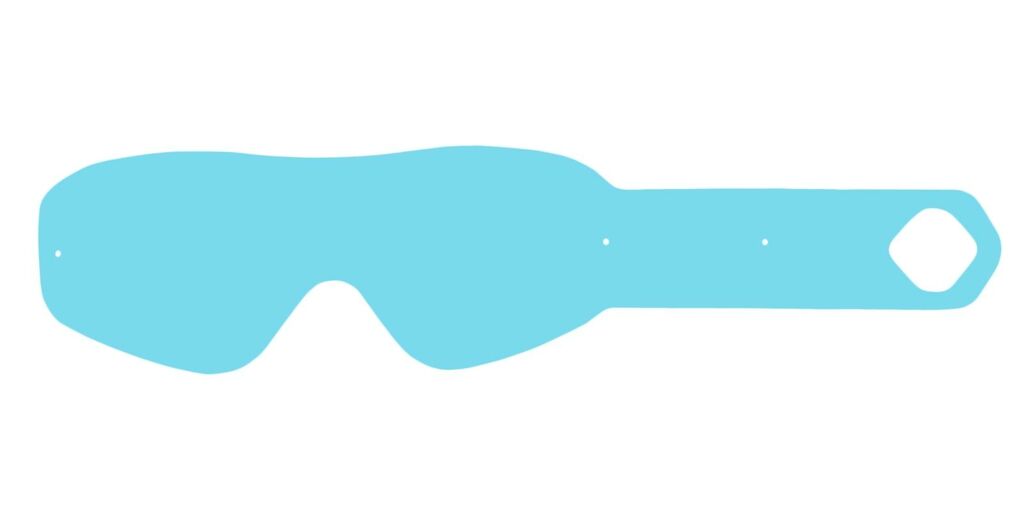 Obrázek produktu strhávací slídy plexi pro brýle FM RACING řady MUDDY TRACK, Q-TECH (10 vrstev v balení, čiré) FM 10ks
