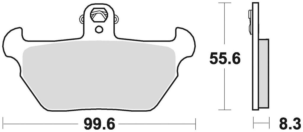 Obrázek produktu brzdové destičky, BRAKING (semi-metalická směs SM1) 2 ks v balení
