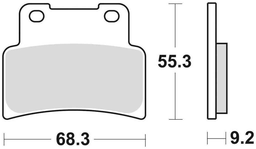 Obrázek produktu brzdové destičky, BRAKING (semi-metalická směs SM1) 2 ks v balení 933SM1