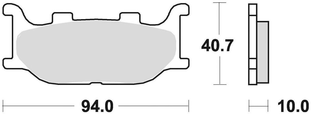 Obrázek produktu brzdové destičky, BRAKING (sinterová směs CM55) 2 ks v balení