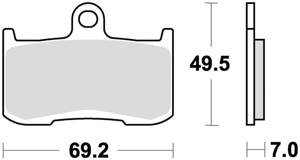 Obrázek produktu brzdové destičky, BRAKING (sinterová směs CM55) 2 ks v balení 906CM55