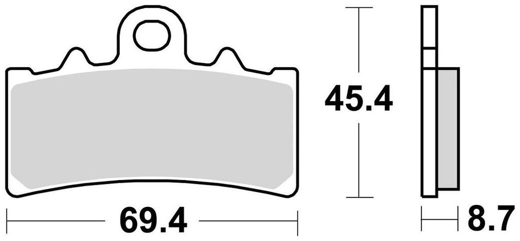 Obrázek produktu brzdové destičky, BRAKING (sinterová směs CM55) 2 ks v balení