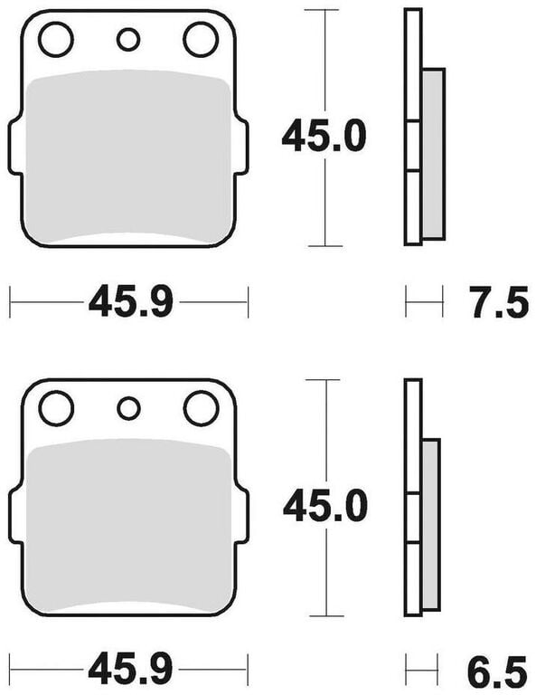 Obrázek produktu brzdové destičky, BRAKING (sinterová směs CM44) 2 ks v balení