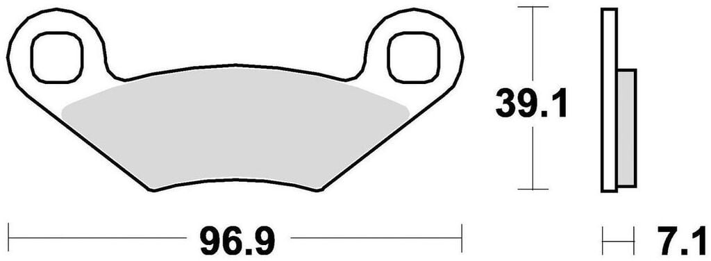 Obrázek produktu brzdové destičky, BRAKING (sinterová směs CM44) 2 ks v balení