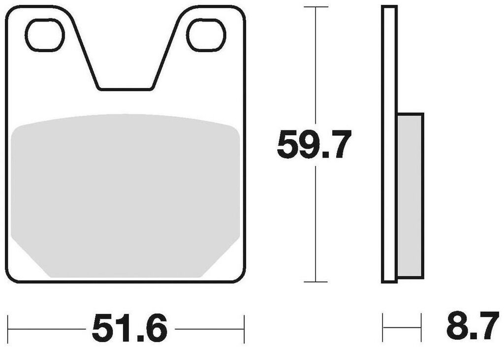 Obrázek produktu brzdové destičky, BRAKING (sinterová směs CM56) 2 ks v balení 826CM56