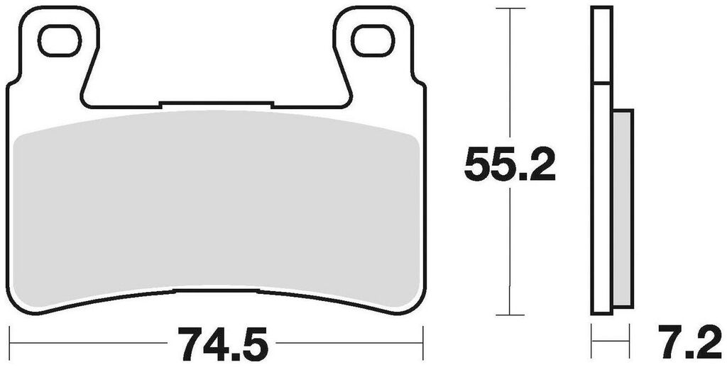 Obrázek produktu brzdové destičky, BRAKING (semi metalická směs CM66) 2 ks v balení 827CM66