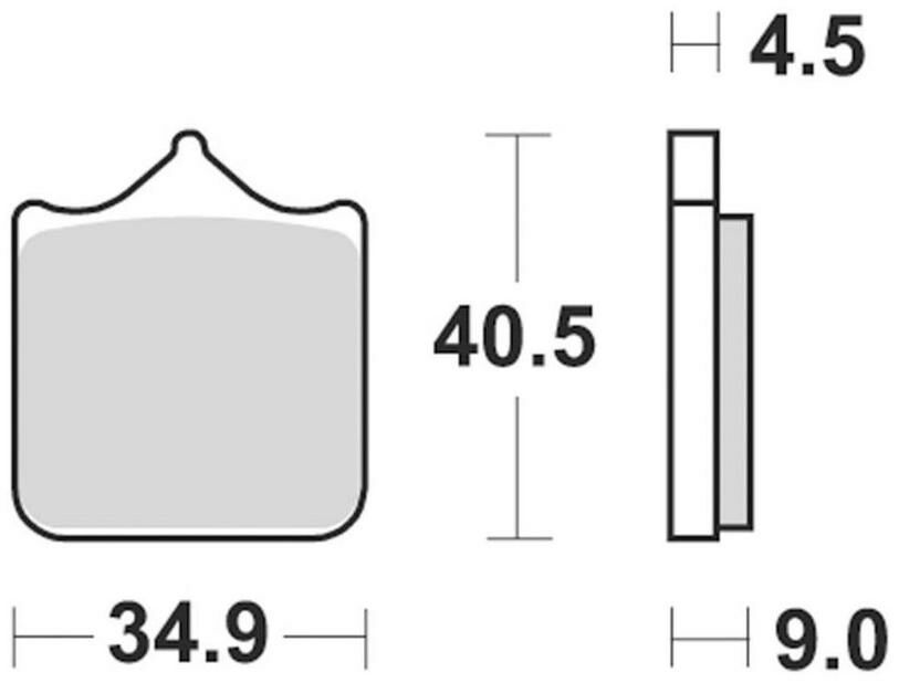 Obrázek produktu brzdové destičky, BRAKING (semi metalická směs CM66) 2 ks v balení