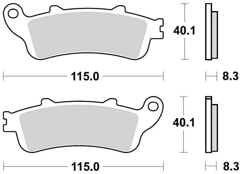 Obrázek produktu brzdové destičky, BRAKING (sinterová směs P30) 2 ks v balení P30813