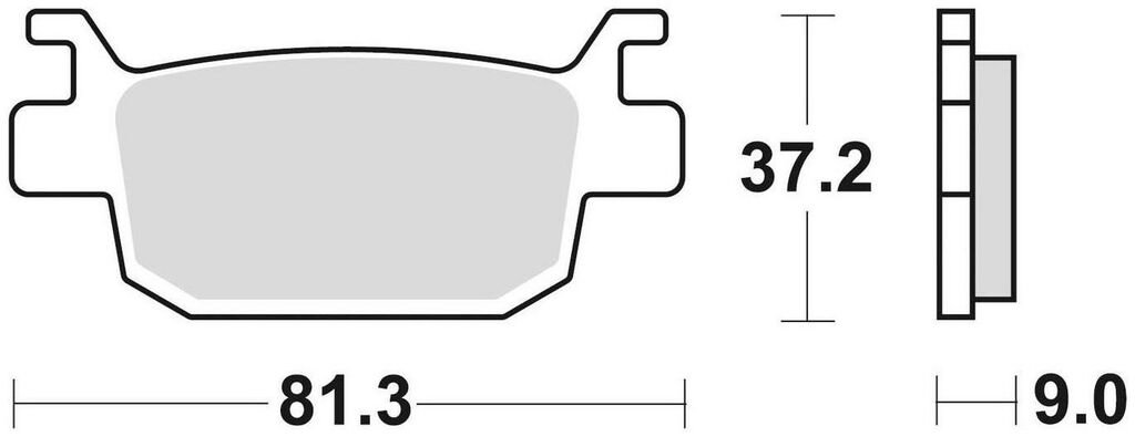 Obrázek produktu brzdové destičky, BRAKING (sinterová směs P30) 2 ks v balení