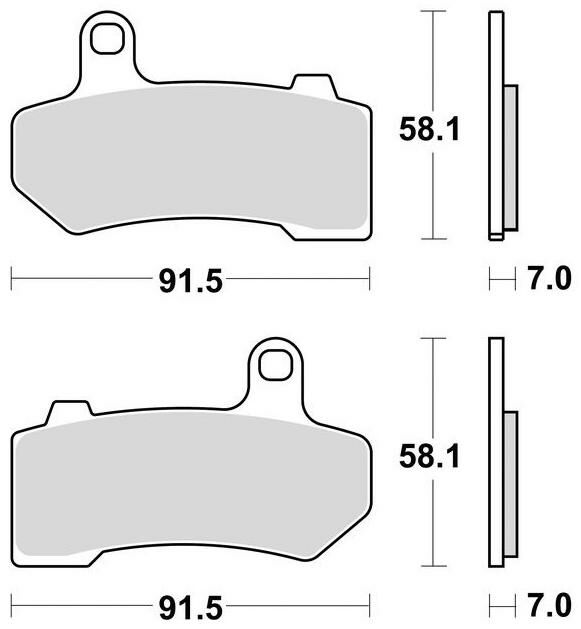 Obrázek produktu brzdové destičky, BRAKING (sinterová směs CM77) 2 ks v balení