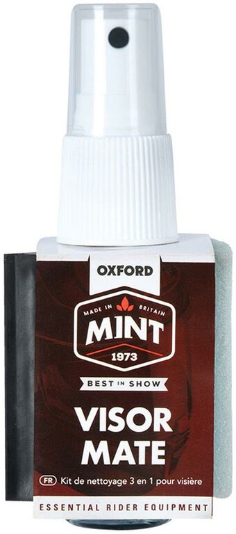 Obrázek produktu MINT univerzální čistič ve spreji s rozprašovačem, integrovanou stěrkou a houbičkou VisorMate 50 ml OC307