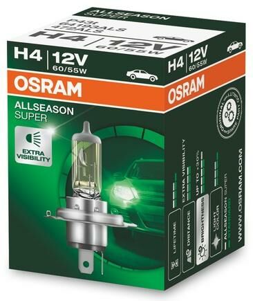 Obrázek produktu žárovka H4 60/55W (patice P43t) OSRAM ALLSEASON SUPER 64193ALS