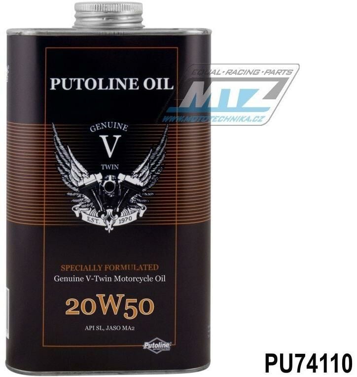 Obrázek produktu Olej motorový motocyklový Putoline Harley-Davidson Genuine V-Twin 20W50 (1L) PU74110