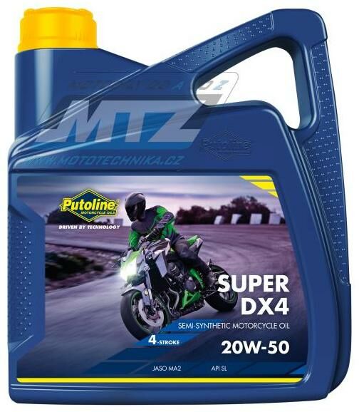 Obrázek produktu Olej motorový motocyklový Putoline Super DX4 20W50 (balení 4L) PU70098