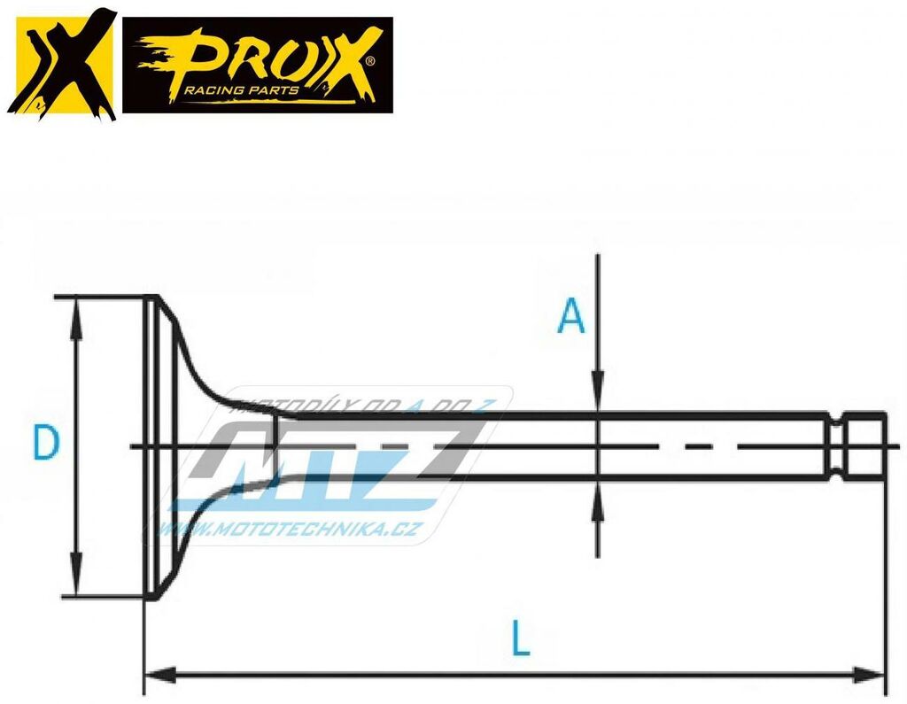 Obrázek produktu Ocelový výfukový ventil PROX - KTM EXC400 / EXC450R