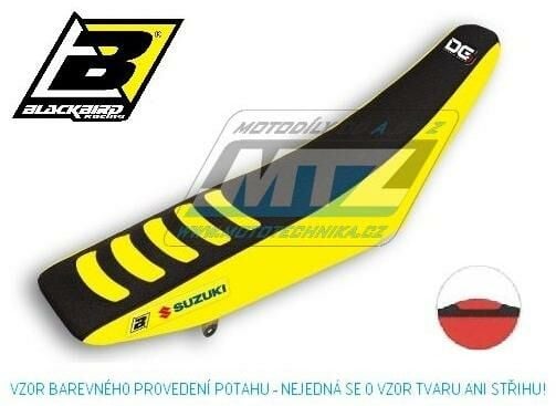 Obrázek produktu Potah sedla Suzuki RMZ450 / 05-07 - barva černo-žlutá - typ potahu DG3