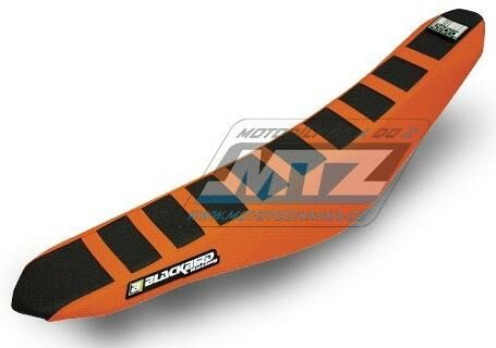 Obrázek produktu Potah sedla KTM SX+SXF / 11-15 + EXC / 12-16 - oranžovo-černý (typ potahu ZEBRA) (bb1521z) BB1521Z
