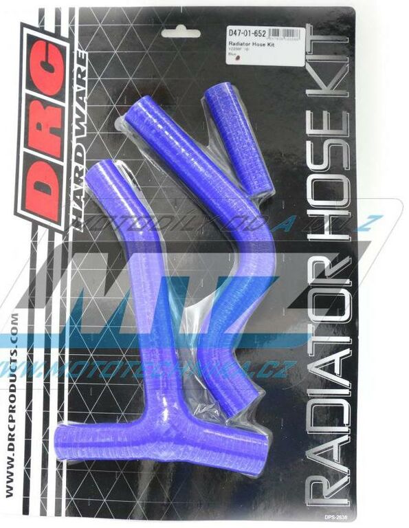 Obrázek produktu Hadice chladiče DRC RADIATOR HOSE KIT - DRC D47-01-652 - Yamaha YZF250 / 10-13 - modré (sada 3ks)