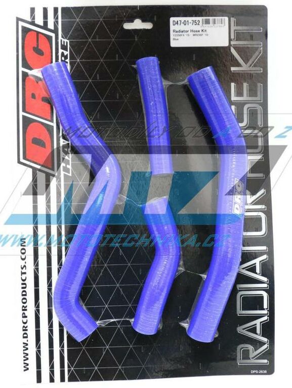 Obrázek produktu Hadice chladiče DRC RADIATOR HOSE KIT - DRC D47-01-752 - Yamaha WRF250 / 15-19 - modré (sada 4ks)