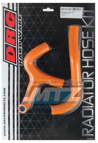 Obrázek produktu Hadice chladiče DRC RADIATOR HOSE KIT - DRC D47-01-827 - KTM 65SX / 09-15 - oranžové (sada 2ks) DF4701827