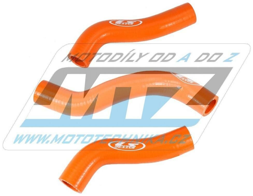 Obrázek produktu Hadice chladiče KTM 250SXF / 11-12 - oranžové (sada 3ks)