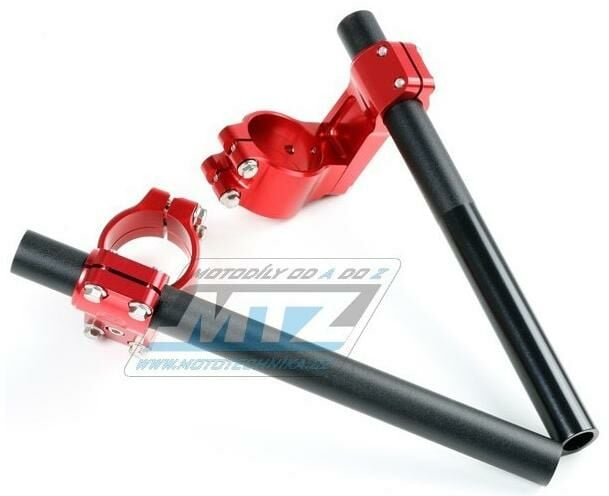 Obrázek produktu Řidítka silniční moto - Zeta Pilot ClipOn - průměr 53mm - verze HIGH 45mm - ZETA ZS03-1535 - červené ZS031535